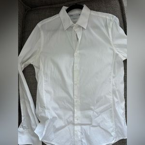 Zara White Dress Shirt - size large - Super Slim
